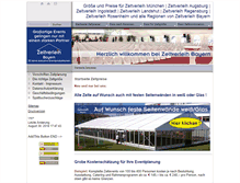 Tablet Screenshot of preise-zeltverleih-bayern.com